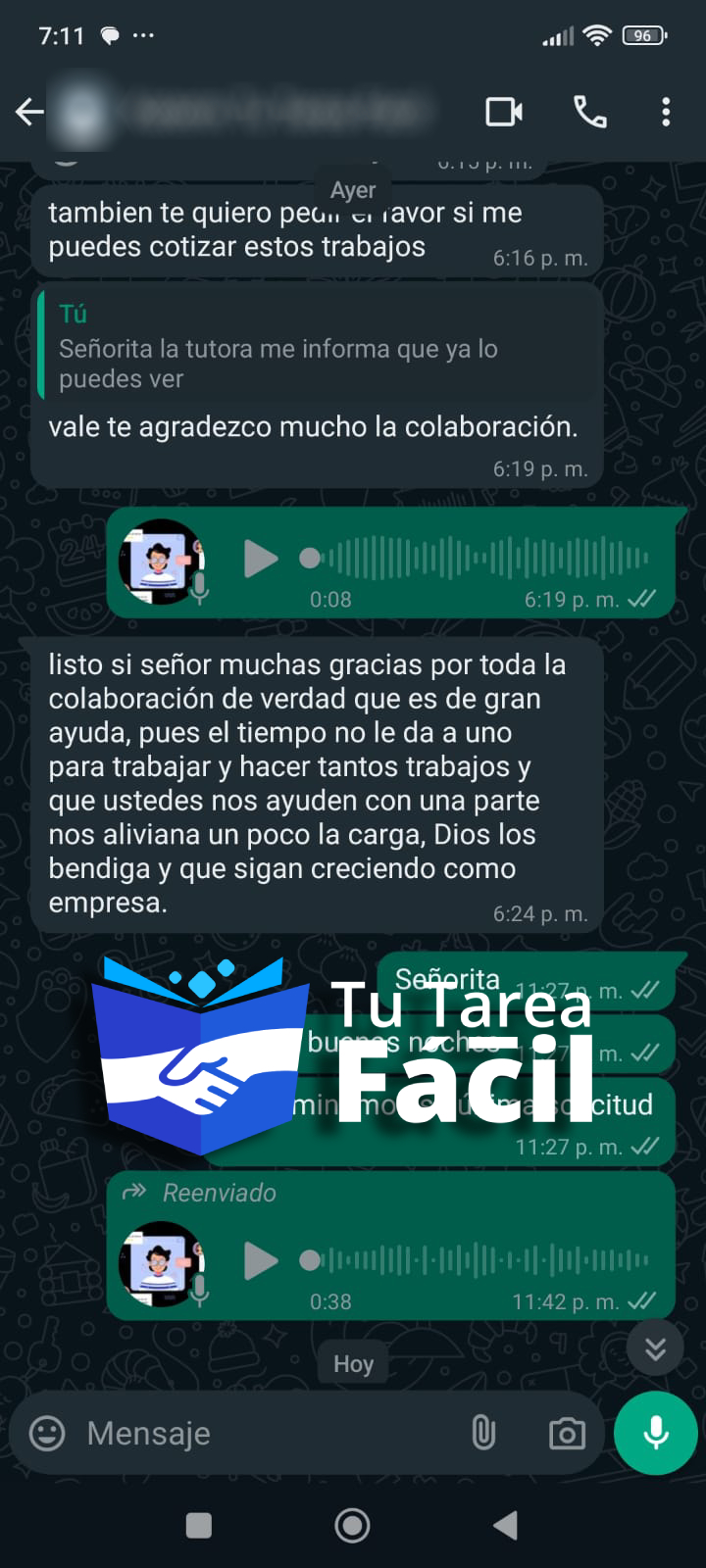 Testimonio de Estudiante Universitario - Cliente de Tu Tarea Fácil